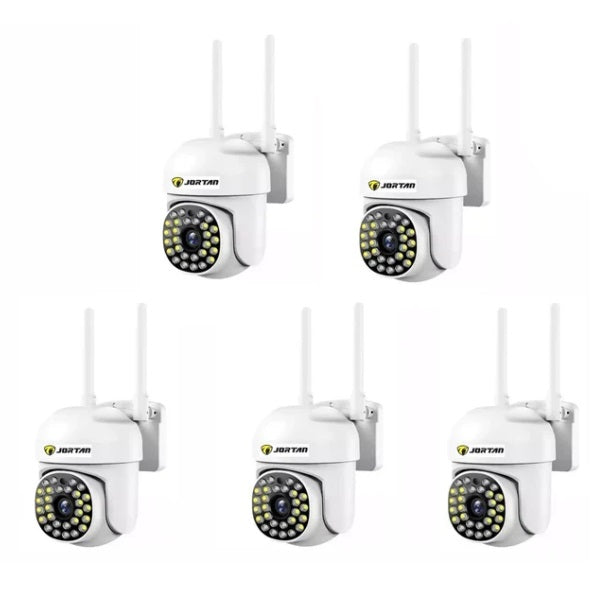 Set 5 x Camere de Supraveghere Video , 32 Leduri, Rotative, Infrarosu, Rezistanta la apa + 5 carduri 32GB