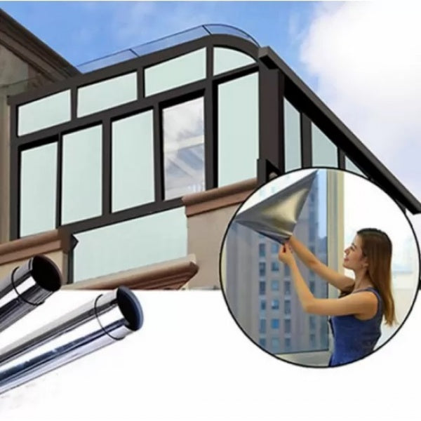 Set 4 x Autocolant Oglinda Negru, 60 x 300 cm