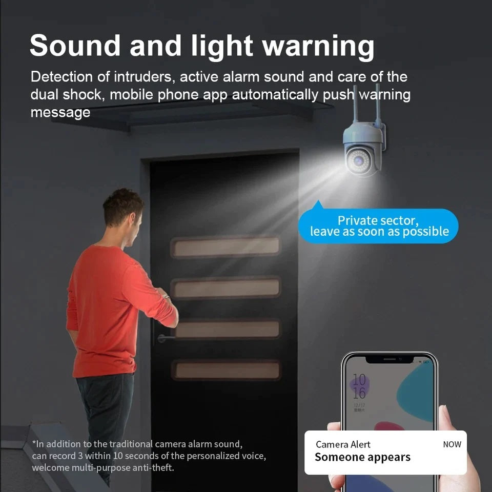 Set 4 x Camere de Supraveghere Video, 32 Leduri, Rotative, Infrarosu, Rezistanta la apa + 4 Carduri 32GB