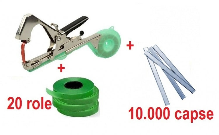 Aparat pentru legat vita de vie + 10 000 de capse + 20 role banda