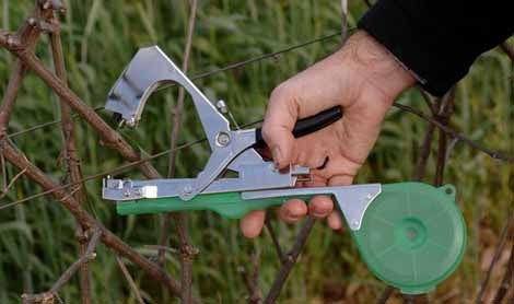 Aparat pentru legat vita de vie + 10 000 de capse + 20 role banda