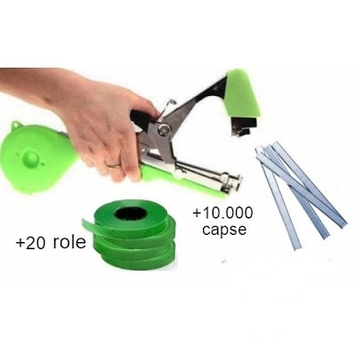 Aparat pentru legat vita de vie + 10 000 de capse + 20 role banda