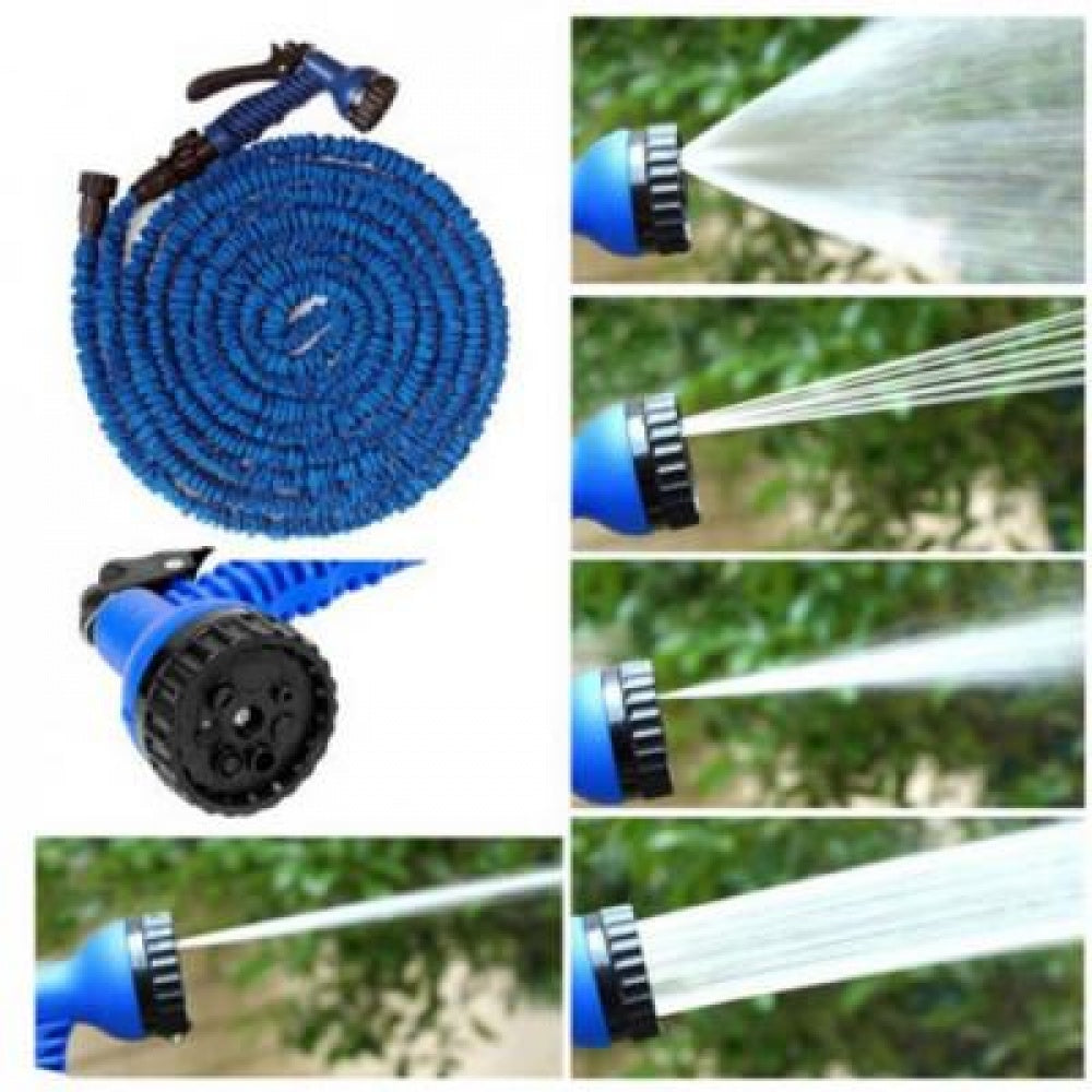 Furtun extensibil de gradina de 60 metri + Furtun extensibil 22,5m + Accesoriu pentru stropit + Perdea magnetica antiinsecte