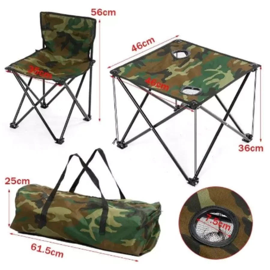 Set Masa si Scaune pentru Camping, Picnic sau Plaja