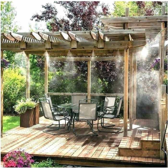 Kit racire terasa cu vapori de apa. Sistem racire cu ceata pentru terasa 15 M