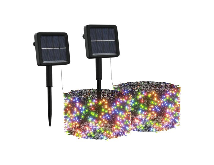 Set 4 x Decoratiune cu Incarcare Solara 100 LED, 10 Metri - Multicolor