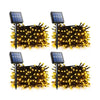 Set 4 x Decoratiune cu Incarcare Solara 100 LED, 10 Metri - Alb Cald