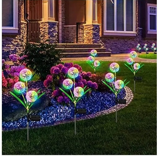 Set 2 x Lampa Solara LED, Decoratiune Gradina, Dandelion