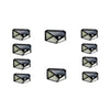 Set 10 x Lampa 100 LED cu panou solar, senzor de miscare