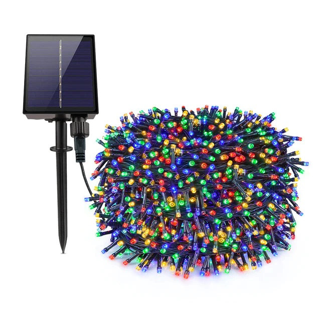 Set 3 x Decoratiune solara 100 LED - multicolor