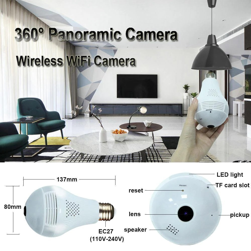 Camera de supraveghere in bec - IP Wireless HD 960P Panoramica 360 grade